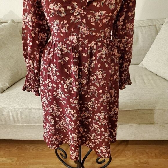 Rebecca Taylor Tilda Floral Silk Ruffle Dress - Picture 6 of 14